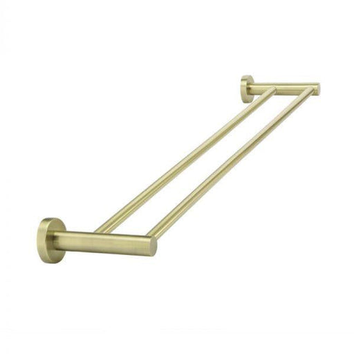 Meir Round Double Towel Rail 600mm - Tiger Bronze-MR01-R-PVDBB-blue-leaf-bathware