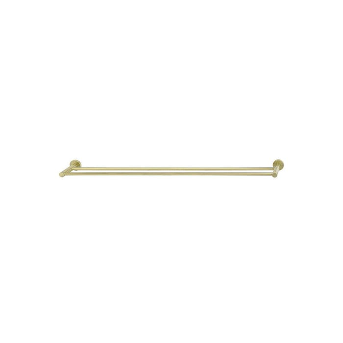 Meir Round Double Towel Rail 900mm - PVD Tiger Bronze-blue-leaf-bathware