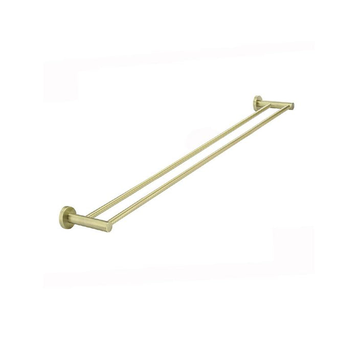 Meir Round Double Towel Rail 900mm - PVD Tiger Bronze-blue-leaf-bathware