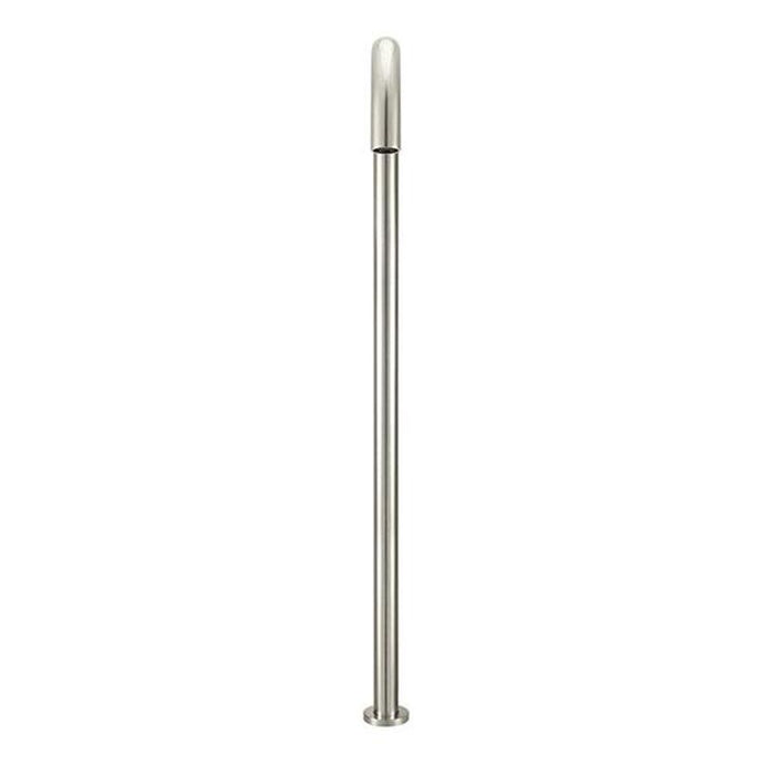 Meir Round Freestanding Bath Filler - Brushed Nickel-blue-leaf-bathware