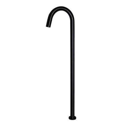 Meir Round Freestanding Bath Filler - Matte Black-blue-leaf-bathware