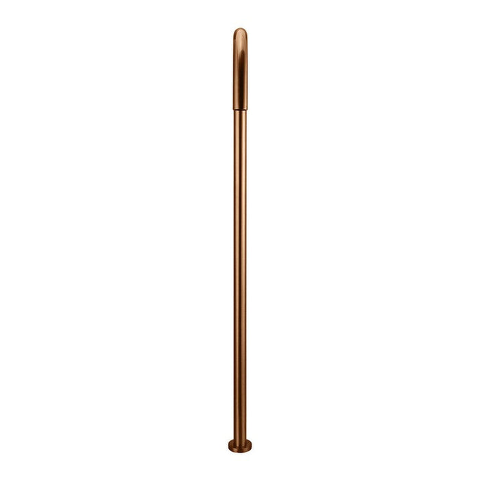 Meir Round Freestanding Bath Spout - Lustre Bronze-blue-leaf-bathware