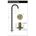 Meir Round Freestanding Bath Spout - Lustre Bronze-blue-leaf-bathware
