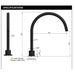 Meir Round Gooseneck High-Rise Swivel Hob Spout - Lustre Bronze-blue-leaf-bathware