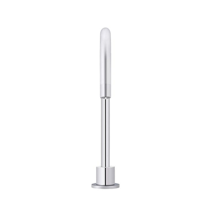 Meir Round Gooseneck High-Rise Swivel Hob Spout - Polished Chrome-blue-leaf-bathware
