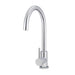 Meir Round Gooseneck Kitchen Mixer Tap - Polished Chrome-blue-leaf-bathware