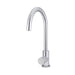 Meir Round Gooseneck Kitchen Mixer Tap with Pinless Handle - Polished Chrome-blue-leaf-bathware