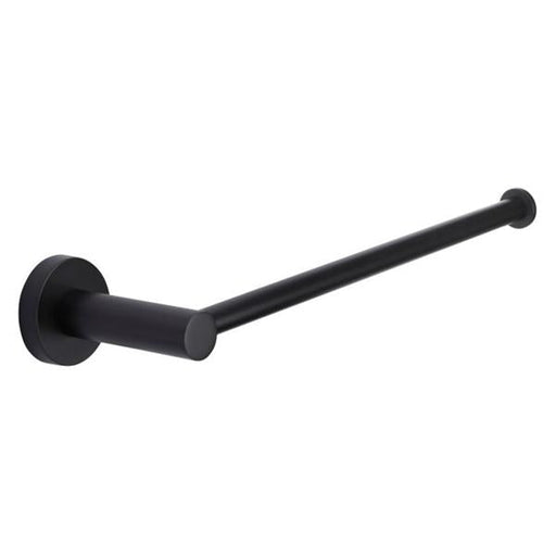 Meir Round Guest Towel Rail - Matte Black-MR05-R-blue-leaf-bathware