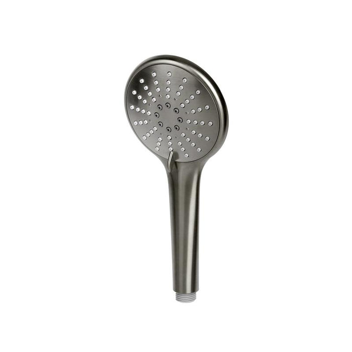 Meir Round Hand Shower Three-Function - Shadow Gunmetal-blue-leaf-bathware