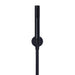 Meir Round Hand Shower on Fixed Bracket - Matte Black-blue-leaf-bathware