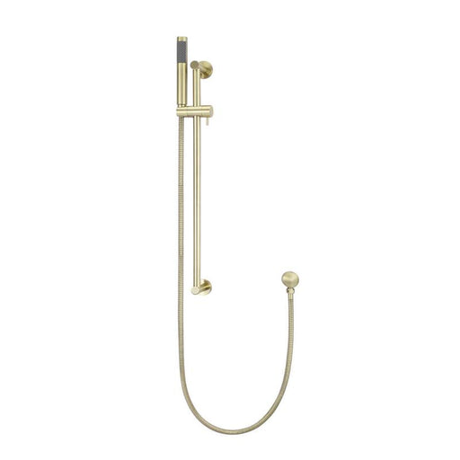 Meir Round Hand Shower on Rail Column - PVD Tiger Bronze-blue-leaf-bathware