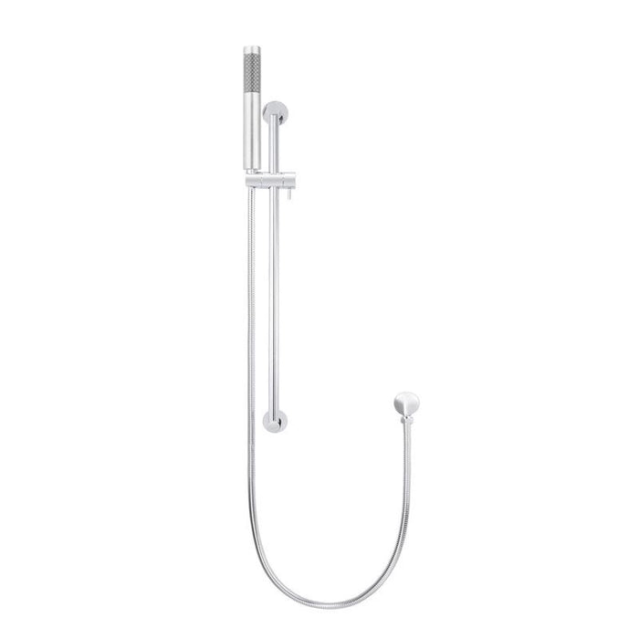 Meir Round Hand Shower on Rail Column - Polished Chrome-blue-leaf-bathware