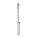 Meir Round Hand Shower on Rail Column - Shadow Gunmetal-blue-leaf-bathware