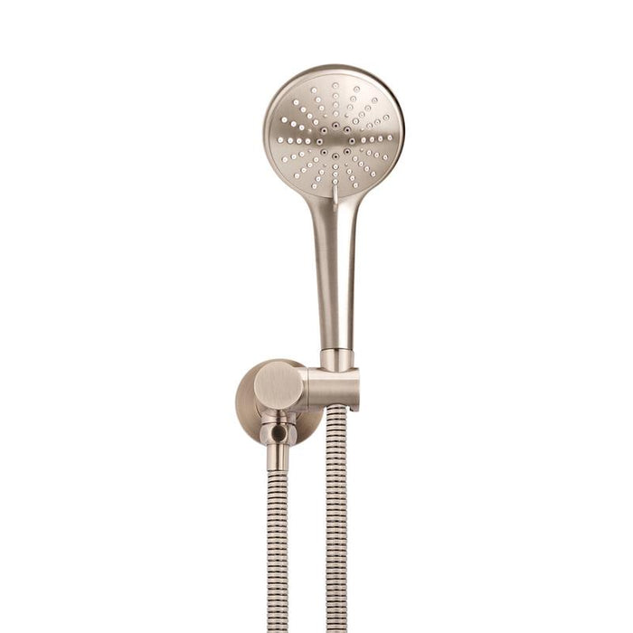 Meir Round Hand Shower on Swivel Bracket - Champagne-blue-leaf-bathware