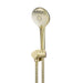 Meir Round Hand Shower on Swivel Bracket - PVD Tiger Bronze-blue-leaf-bathware