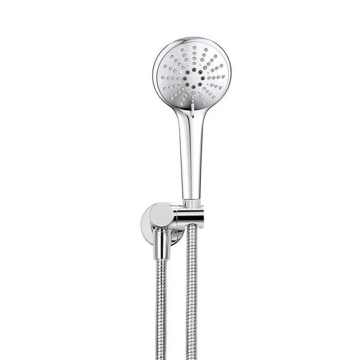 Meir Round Hand Shower on Swivel Bracket - Polished Chrome-blue-leaf-bathware