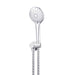 Meir Round Hand Shower on Swivel Bracket - Polished Chrome-blue-leaf-bathware