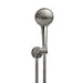 Meir Round Hand Shower on Swivel Bracket - Shadow Gunmetal-blue-leaf-bathware