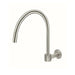 Meir Round High-Rise Swivel Wall Spout - PVD Brushed Nickel-blue-leaf-bathware