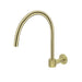 Meir Round High-Rise Swivel Wall Spout - PVD Tiger Bronze-blue-leaf-bathware