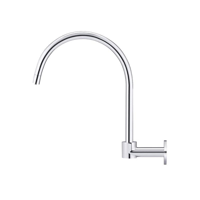 Meir Round High-Rise Swivel Wall Spout - Polished Chrome-blue-leaf-bathware