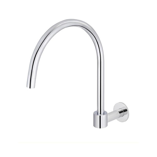 Meir Round High-Rise Swivel Wall Spout - Polished Chrome-blue-leaf-bathware