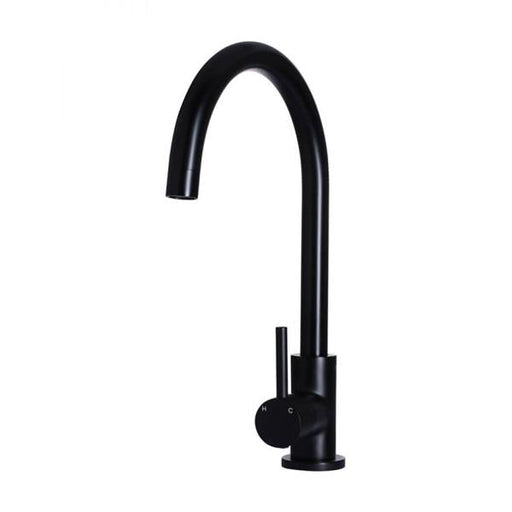 Meir Round Kitchen Mixer - Black-MK03-blue-leaf-bathware