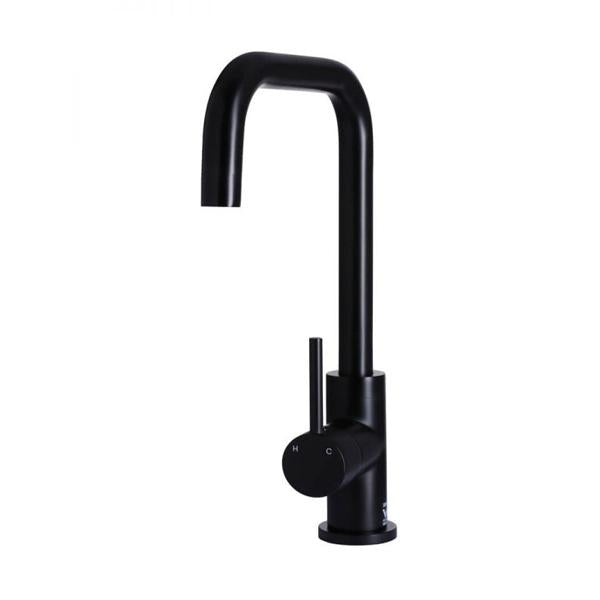 Meir Round Kitchen Mixer - Matte Black-MK02-blue-leaf-bathware