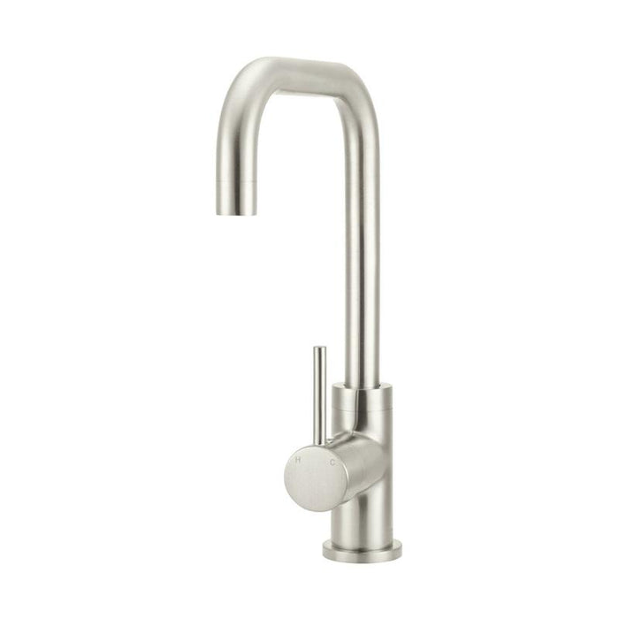 Meir Round Kitchen Mixer Tap - PVD Brushed Nickel-blue-leaf-bathware