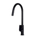 Meir Round Paddle Piccola Pull Out Kitchen Mixer Tap - Matte Black-blue-leaf-bathware