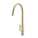 Meir Round Paddle Piccola Pull Out Kitchen Mixer Tap - PVD Tiger Bronze-blue-leaf-bathware