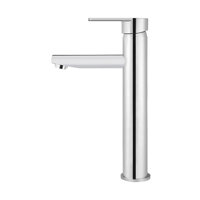 Meir Round Paddle Tall Basin Mixer - Polished Chrome-blue-leaf-bathware