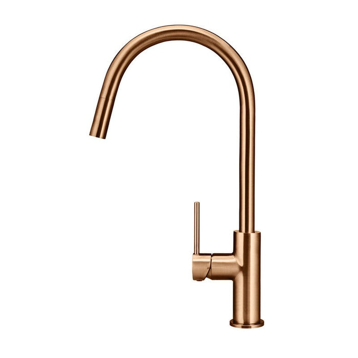 Meir Round Piccola Pull Out Kitchen Mixer Tap - Lustre Bronze-MK17-PVDBZ-blue-leaf-bathware