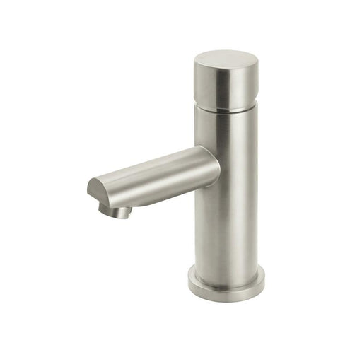 Meir Round Pinless Basin Mixer - PVD Brushed Nickel-blue-leaf-bathware