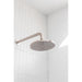 Meir Round Shower Rose 200mm - Champagne-blue-leaf-bathware