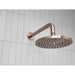 Meir Round Shower Rose 200mm - Champagne-blue-leaf-bathware