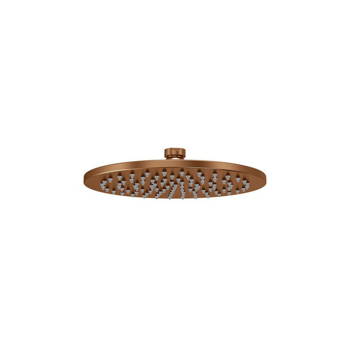 Meir Round Shower Rose 200mm - Lustre Bronze-MH04N-PVDBZ-blue-leaf-bathware