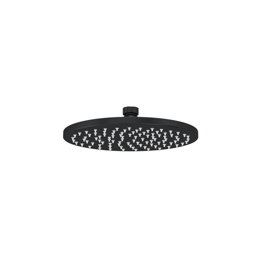 Meir Round Shower Rose 200mm - Matte Black-blue-leaf-bathware