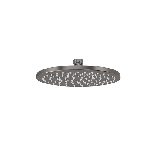 Meir Round Shower Rose 200mm - Shadow Gunmetal-blue-leaf-bathware