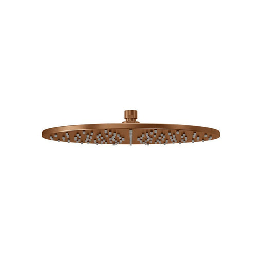 Meir Round Shower Rose 300mm - Lustre Bronze-MH06N-PVDBZ-blue-leaf-bathware