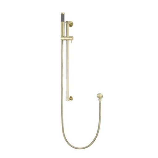 Meir Round Shower on Rail - Tiger Bronze-MZ0402-R-PVDBB-blue-leaf-bathware