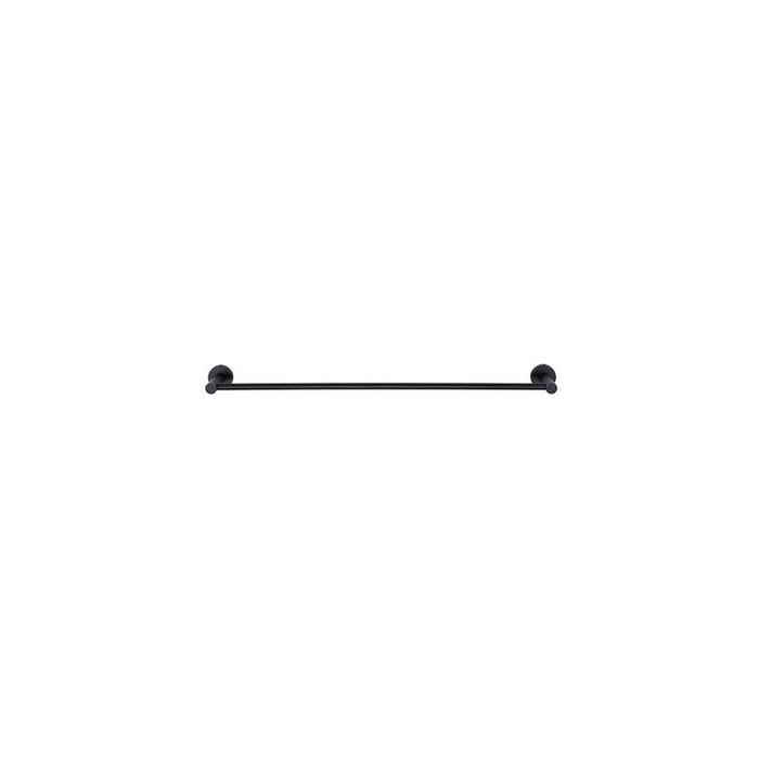 Meir Round Single Towel Rail 600mm - Matte Black-blue-leaf-bathware