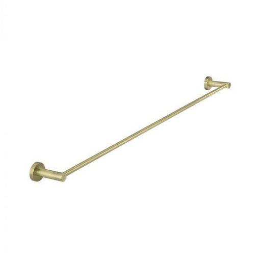 Meir Round Single Towel Rail 900mm - Tiger Bronze-MR01-SR90-PVDBB-blue-leaf-bathware