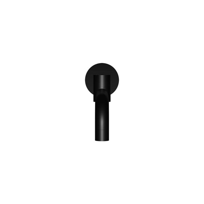 Meir Round Swivel Wall Spout - Matte Black-blue-leaf-bathware