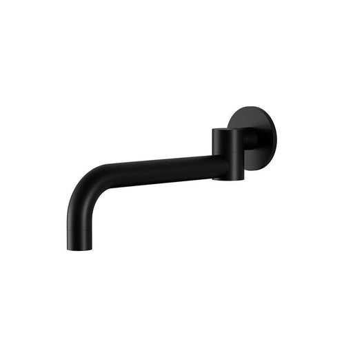 Meir Round Swivel Wall Spout - Matte Black-blue-leaf-bathware
