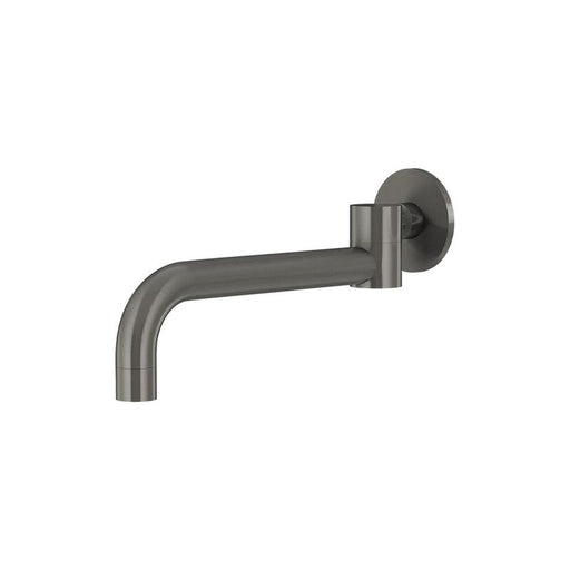 Meir Round Swivel Wall Spout - Shadow Gunmetal-blue-leaf-bathware