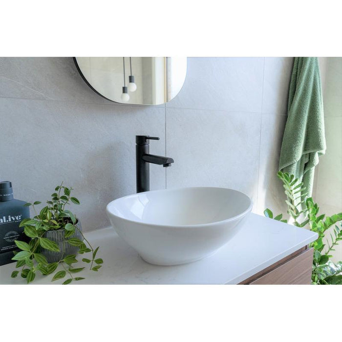 Meir Round Tall Basin Mixer - Matte Black-blue-leaf-bathware