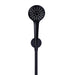 Meir Round Three Function Hand Shower on Fixed Bracket - Matte Black-blue-leaf-bathware