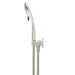 Meir Round Three Function Hand Shower on Fixed Bracket - PVD Brushed Nickel-blue-leaf-bathware