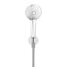 Meir Round Three Function Hand Shower on Fixed Bracket - Polished Chrome-blue-leaf-bathware